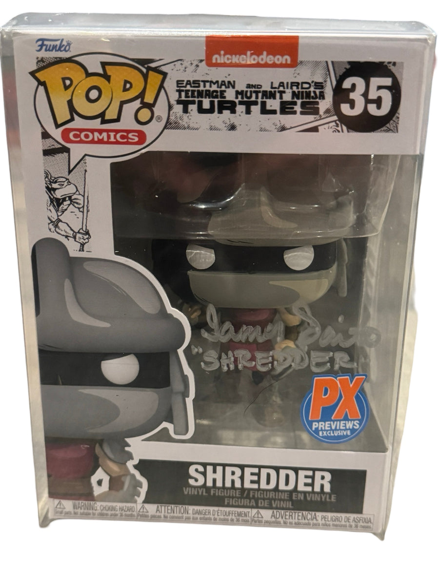 Super Shredder signed Funko store Pop