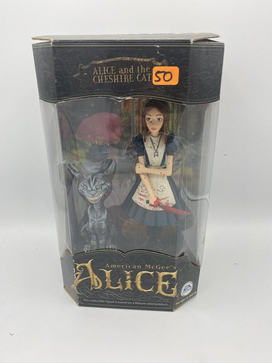 American McGee’s Alice and Cheshire Cat figures top NIB( special edition)