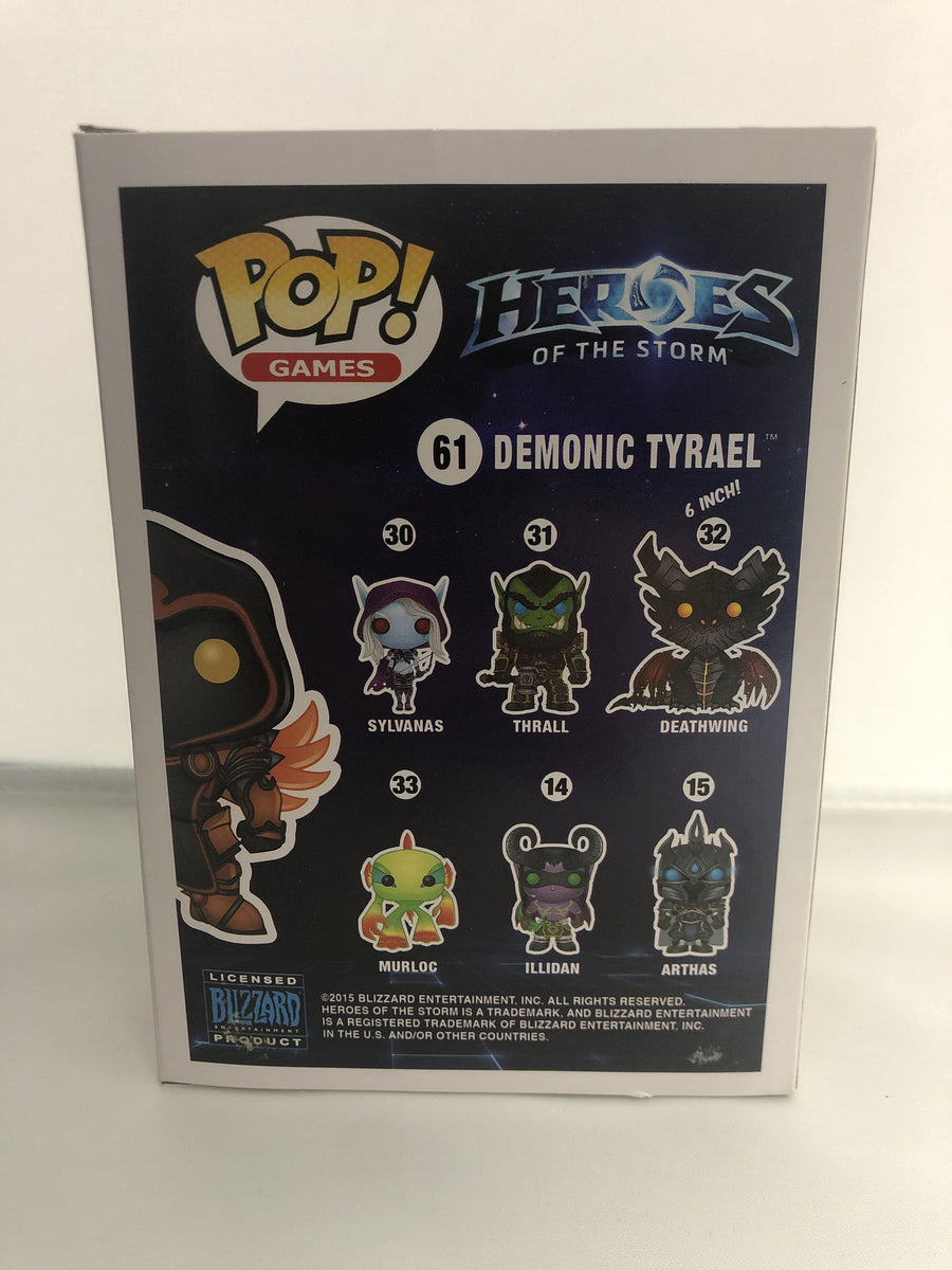 Funko Pop! Blizzard Heroes of the Storm Demonic Tyrael Exclusive #61 *Light  Damaged Box*