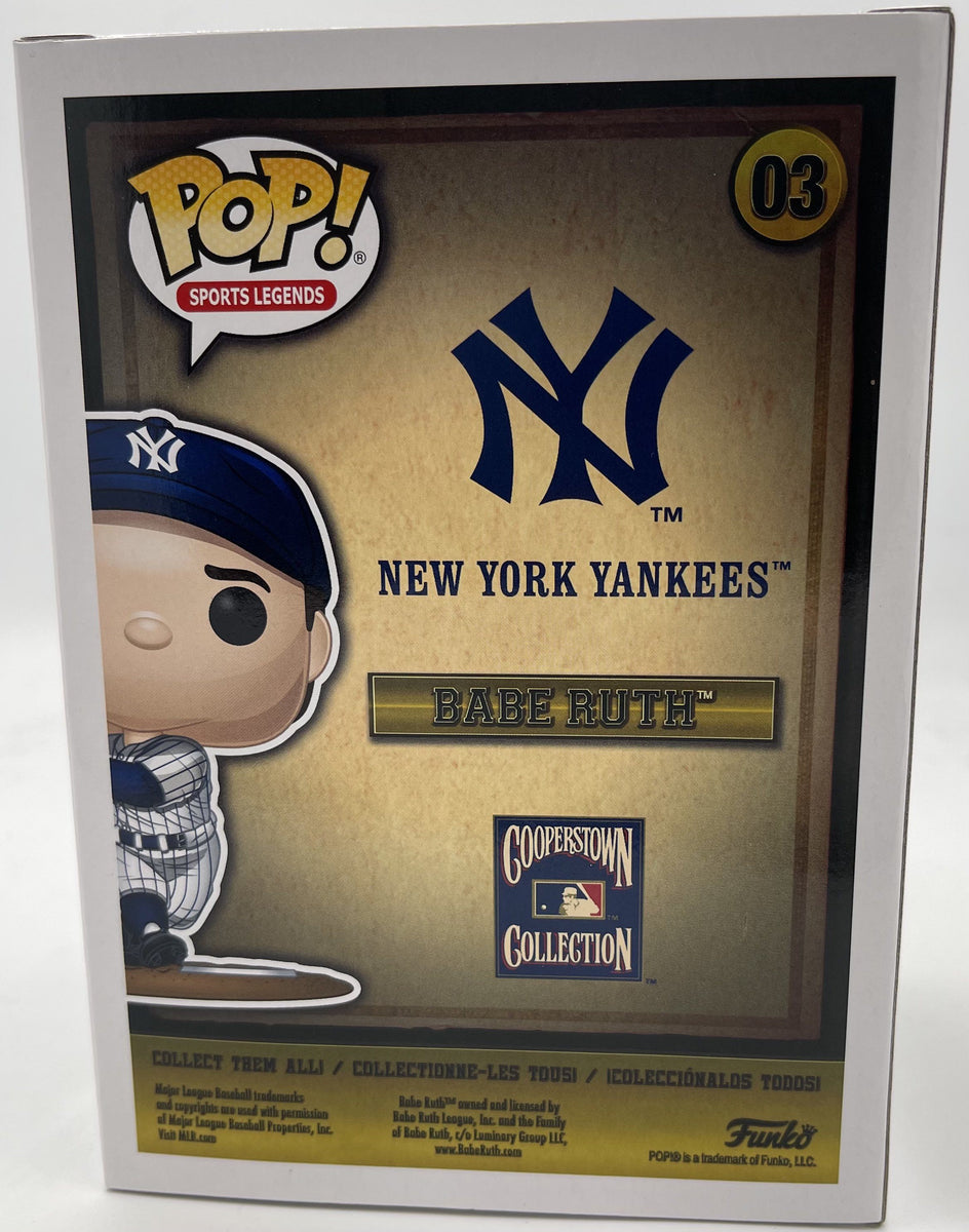 Funko Pop! MLB Babe Ruth Pinstripe NYCC (Official Sticker) Exclusive # –  Undiscovered Realm