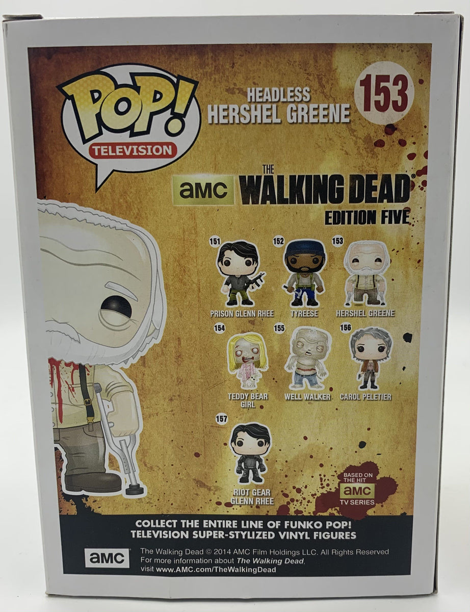 Funko Pop #153 Headless Hershel Greene outlet 2014 The Walking Dead SDCC Con exclusive