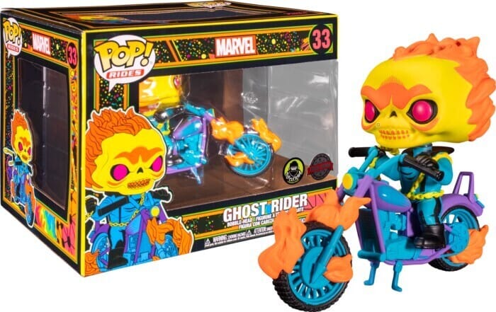 Marvel Ghost Rider Pop Rides (Blacklight) Exclusive Funko Pop! #33