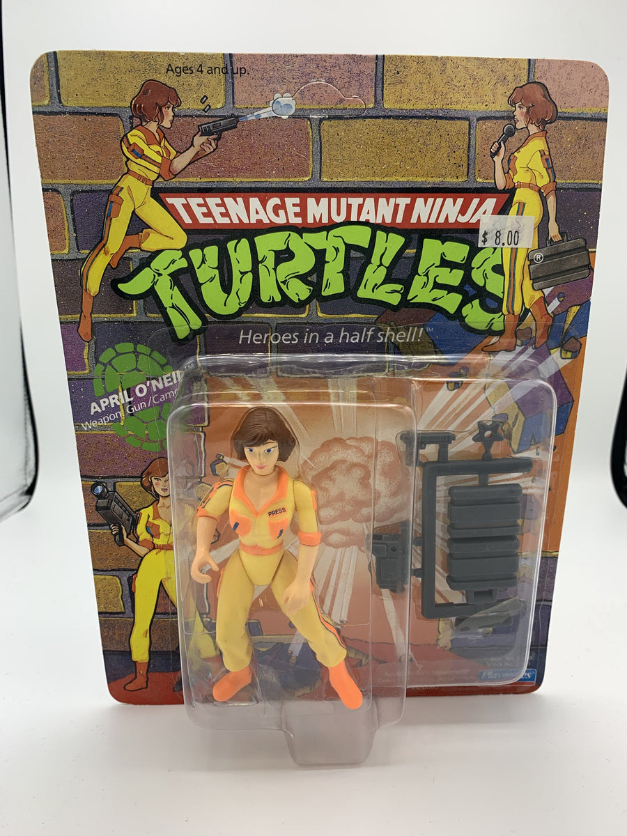 Playmates April O'Neil (Yellow and Orange Suit) Teenage Mutant Ninja  Turtles (TMNT) (Unpunched) Vintage Action Figure