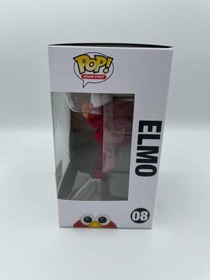 Sesame Street Elmo Flocked (Exclusive) Funko Pop! #08 (Shelf Wear)