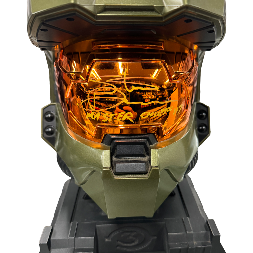 Halo 3 Master Chief Collection Helmet Replica Signed Autographed by Steve Downes (JSA Certified)