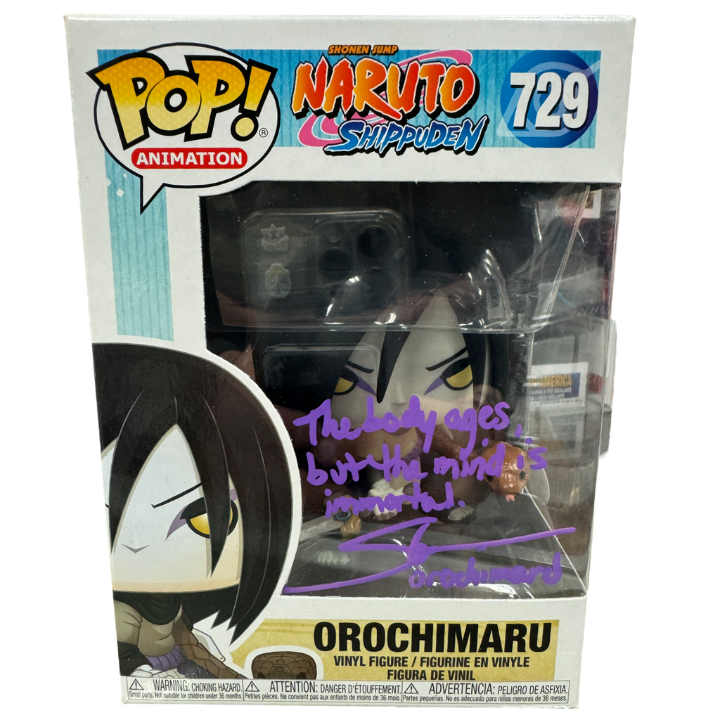 Funko Pop! Naruto Orochimaru SIGNED Autographed by Steve Blum #729 (JSA Certified) (Styles and Colors May Vary)