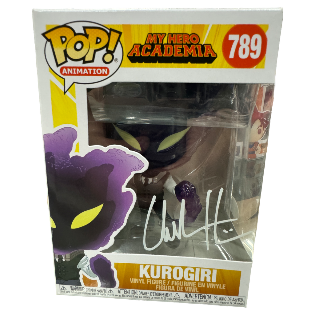 Funko Pop! My Hero Academia Kurogiri SIGNED Autographed by Chuck Huber #789 (JSA Certified) (Styles and Colors May Vary)