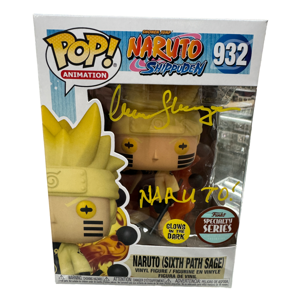 Funko Pop! Naruto Six Path Sage (Glow) Signed Autographed by Maile Flanagan #932 (JSA Certified) (Style and Colors May Vary)