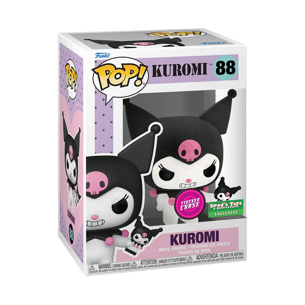 Funko Pop! Kuromi Flocked Chase Exclusive #88