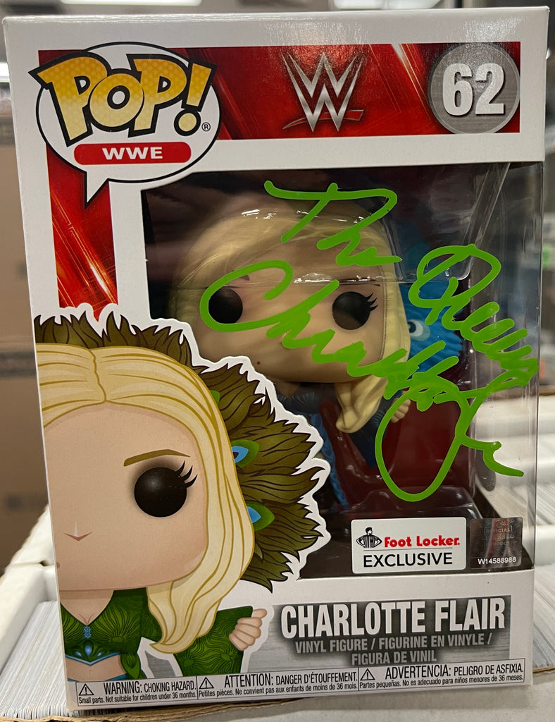 Charlotte Flair Signed Autographed Charlotte Flair (Blue Outfit) Exclusive Funko Pop! #62 (JSA Certified)