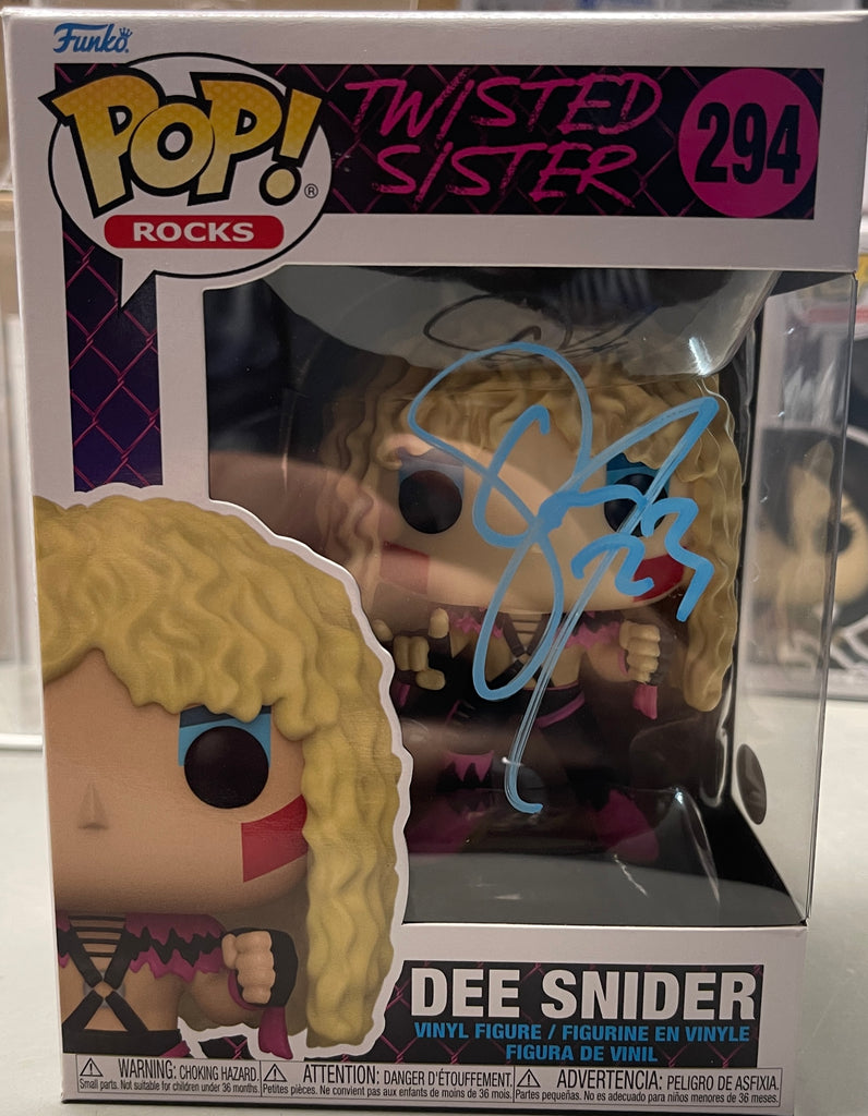 Funko Pop! Rocks Twisted Sister Dee Snider Signed Autographed by Dee Snider #294 (JSA Certified)