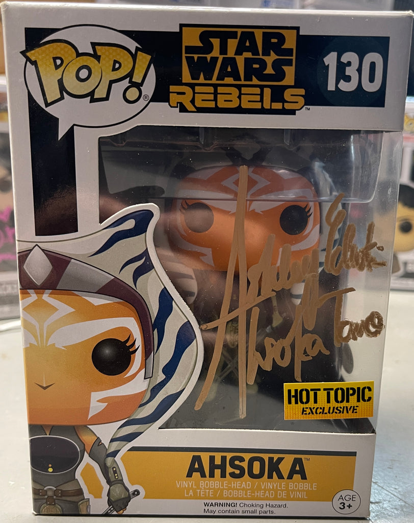 Funko Pop! Star Wars Rebels Ahsoka Exclusive Signed Autographed by Ashley Eckstein #130 (JSA Certified)