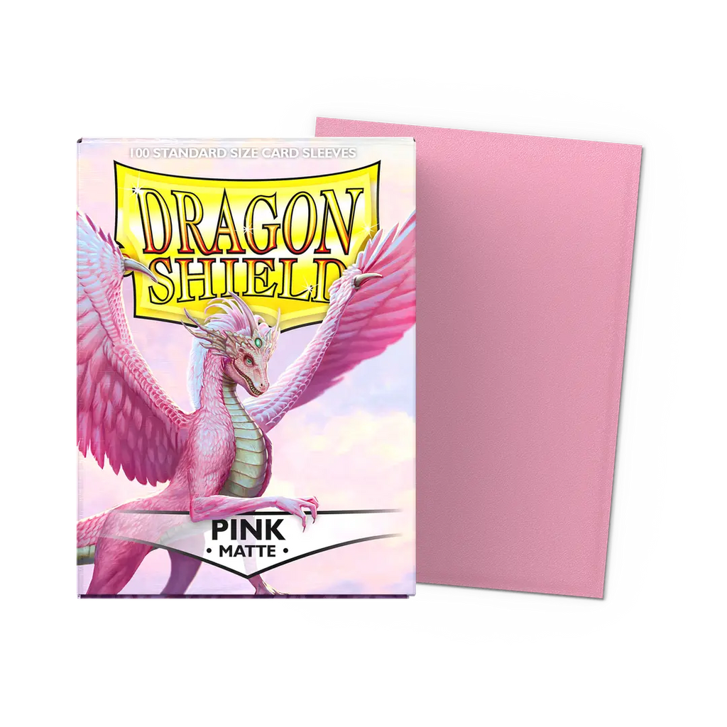 Dragon Shield Standard Size Card Sleeves 100 Count Matte Pink