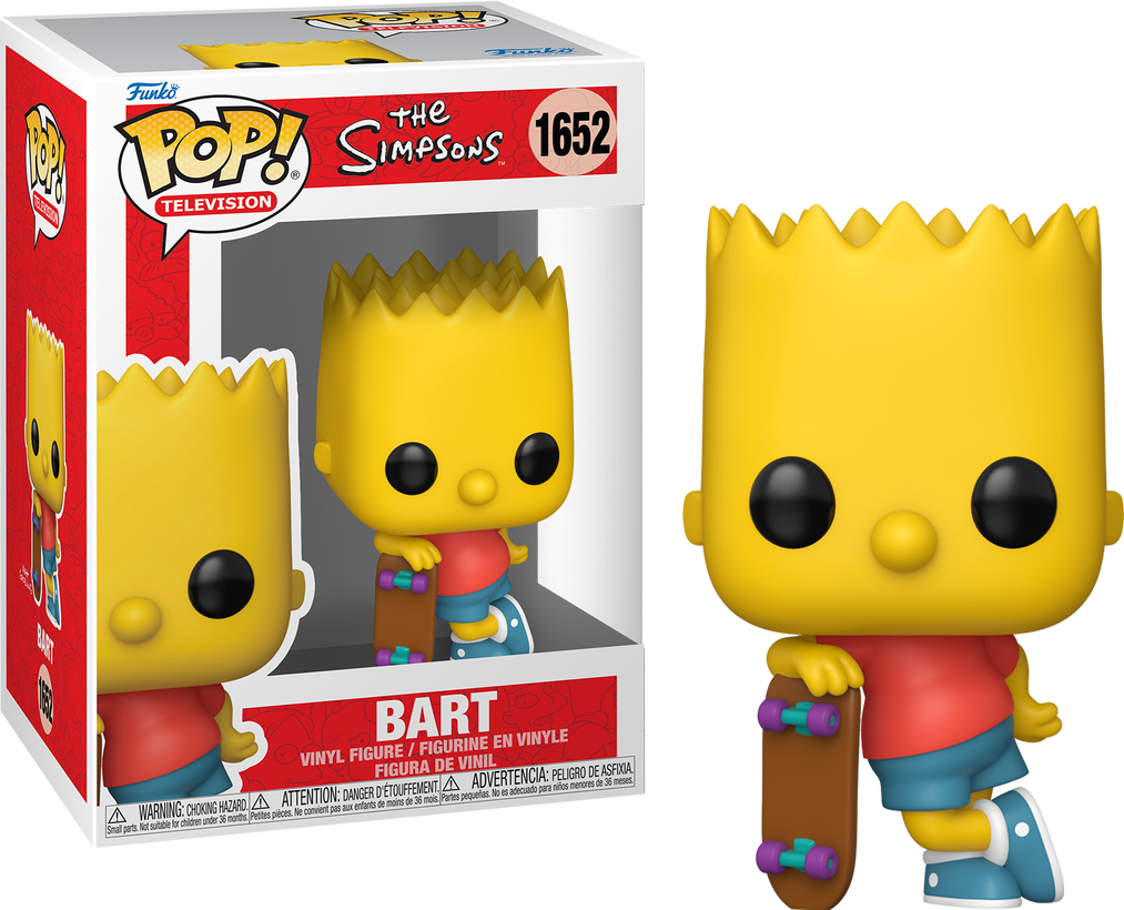 Funko Pop! The Simpsons Bart with Skateboard #1652