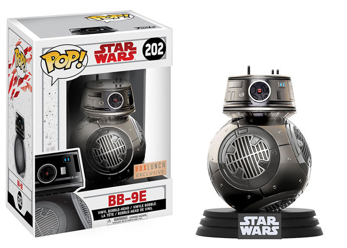 Funko Pop! Star Wars The Last Jedi BB-9E Chrome Exclusive #202