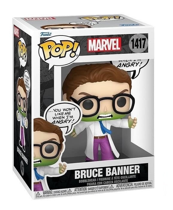 Funko Pop! Marvel Bruce Banner with Speech Bubble #1417