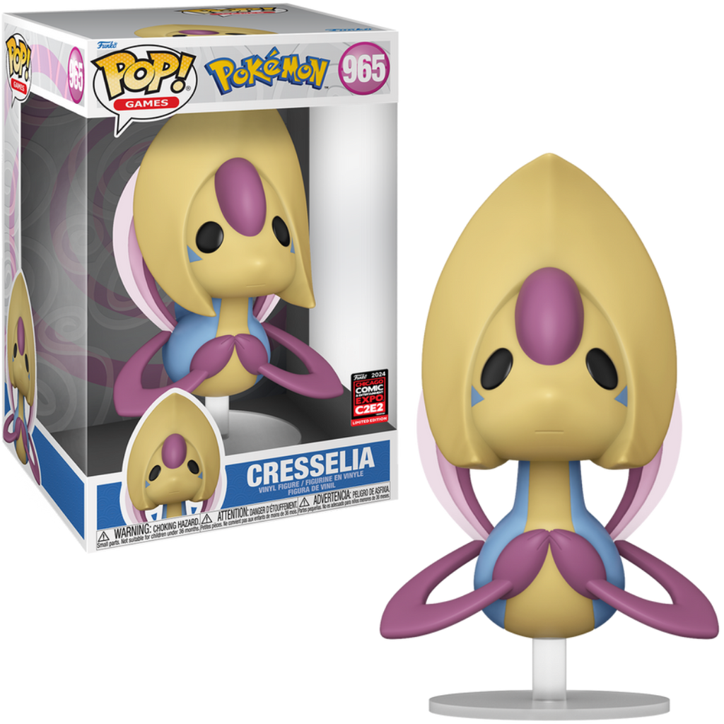 Funko Pop! Pokemon Cresselia C2E2 (Official Sticker) Exclusive 10 Inch #965