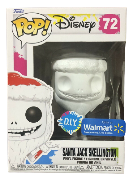 Funko Pop! Nightmare Before Christmas Santa Jack Skellington D.I.Y. Exclusive #72