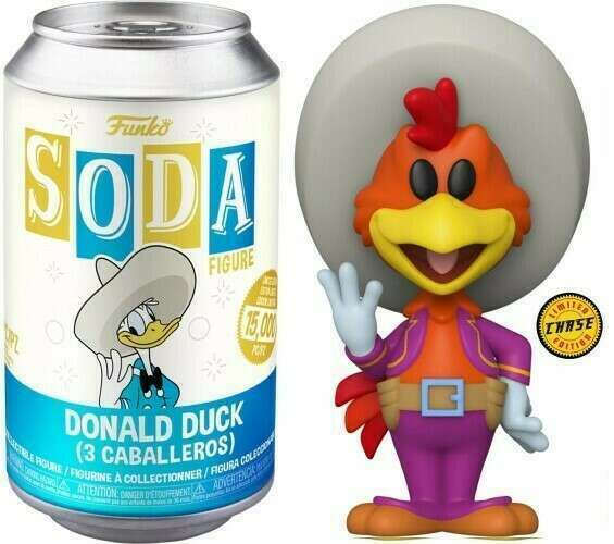 Funko Vinyl Soda Donald Duck (3 Caballeros) Panchito Chase (Opened Can)