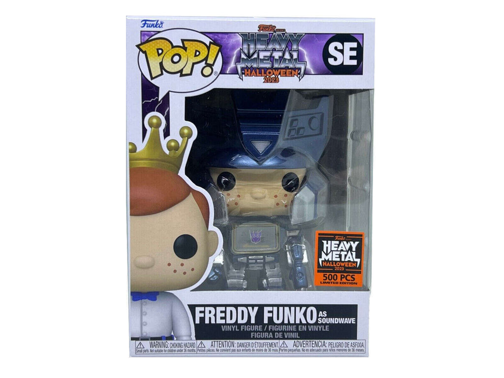 Funko Pop! Freddy Funko as Soundwave (Metallic) (Heavy Metal Halloween 2023) Exclusive (500 Pcs)