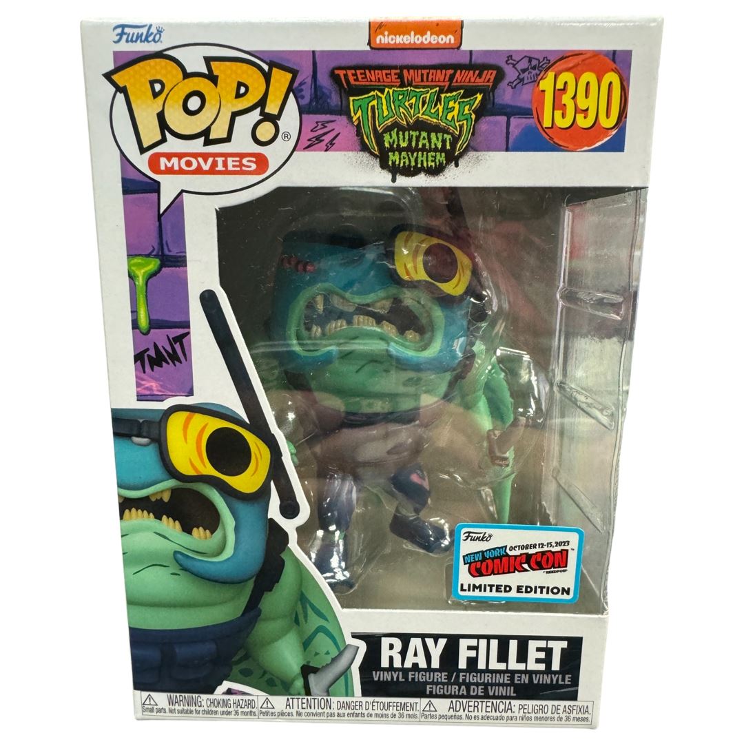 Funko Pop! Teenage Mutant Ninja Turtles Mutant Mayhem (TMNT) Ray Fillet New  York Comic Con (Official Sticker) Exclusive #1390