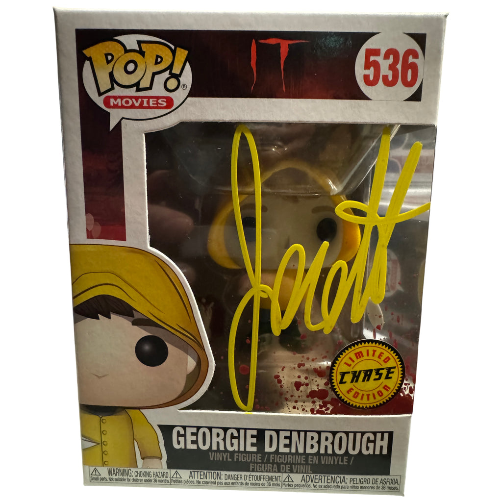 Funko Pop! IT Georgie Denbrough Chase Signed Autographed By Jackson Robert Scott #536 (JSA Certified)