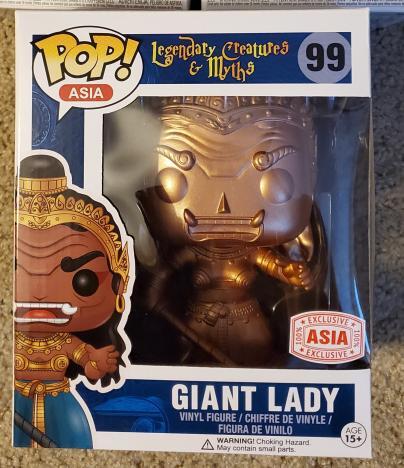 Funko Pop! Legendary Creatures & Myths Giant Lady (Gold) Exclusive #99