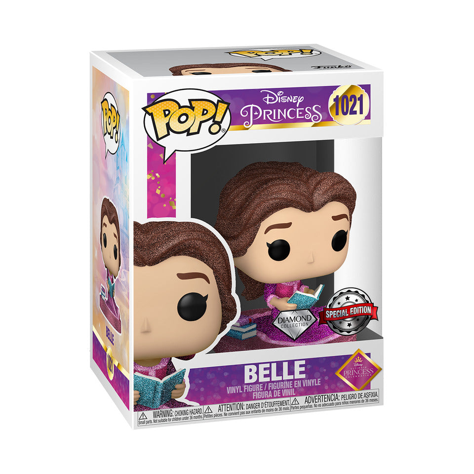 Funko Pop! Disney Princess Belle Diamond Exclusive #1021 (Special Edition Sticker)