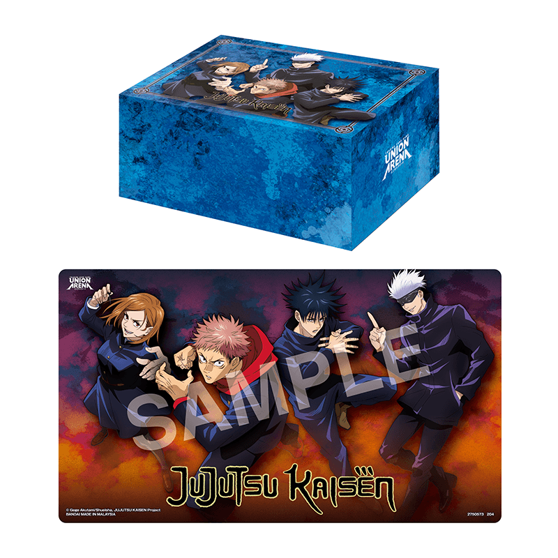 Union Arena Jujutsu Kaisen Playmat and Half Storage Box Set