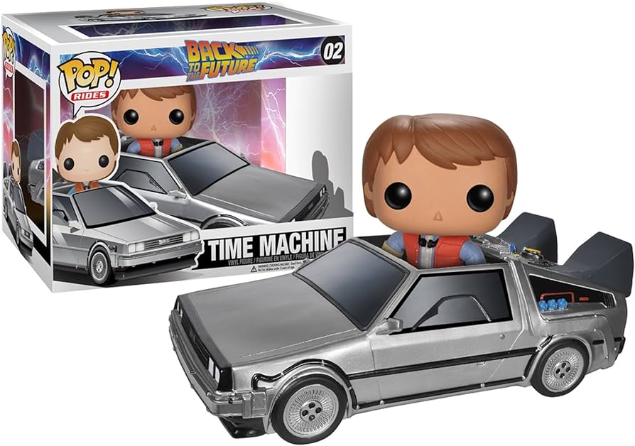 Funko Pop! Back to the Future Delorean Time Machine with Marty McFly Ride #02