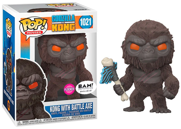 Funko Pop! Godzilla vs Kong Kong with Battle Axe Flocked Exclusive #1021