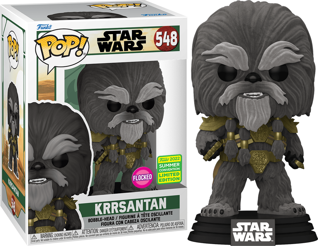 Funko Pop! Star Wars The Book of Boba Fett Krrsantan Flocked Summer Convention Exclusive #548