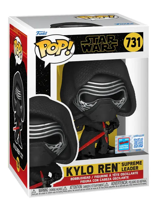 Funko Pop! Star Wars Kylo Ren Supreme Leader with Hood NYCC (Official Sticker) Exclusive #731