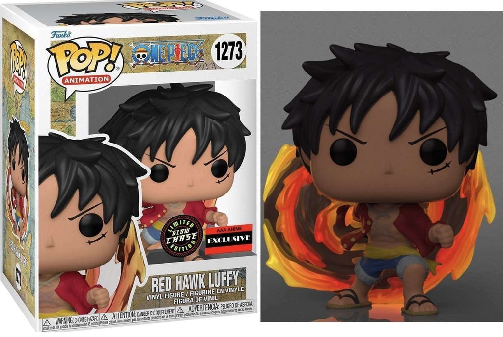 Funko Pop! One Piece Luffy Red Hawk (Glow) Chase Exclusive #1273 