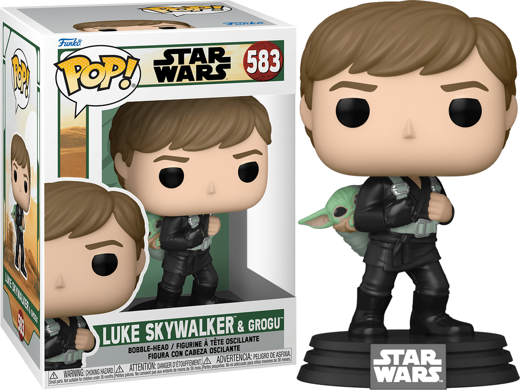 Funko Pop! Star Wars The Book of Boba Fett Luke Skywalker & Grogu #583