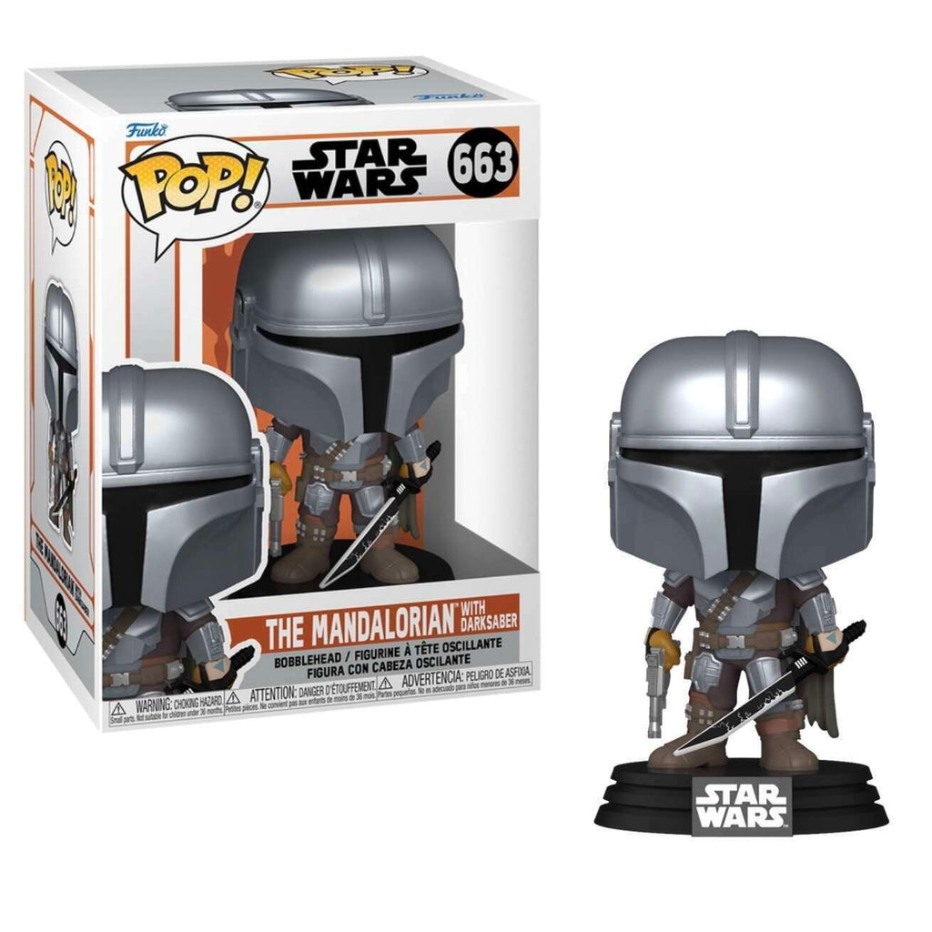 Funko Pop! Star Wars The Mandalorian with Darksaber #663