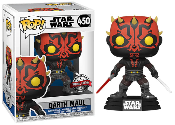 Funko Pop! Star Wars The Clone Wars Darth Maul with Darksaber and Lightsaber Exclusive #450 (Special Edition)