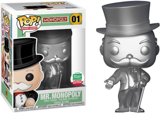 Funko Pop! Monopoly Mr. Monopoly Silver Exclusive #01