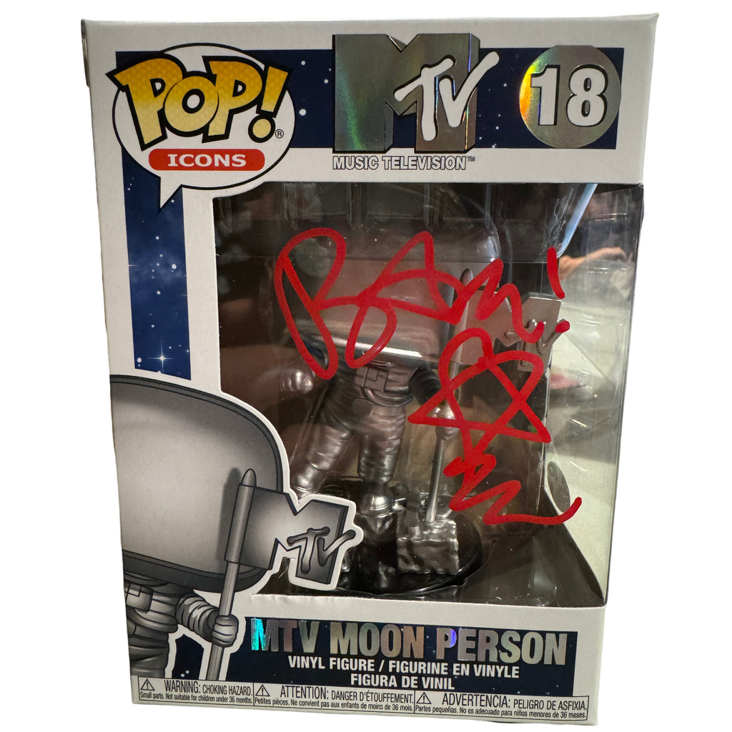 Funko Pop! MTV Moon Person Signed Autographed By Bam Margera #18 (JSA Certified)