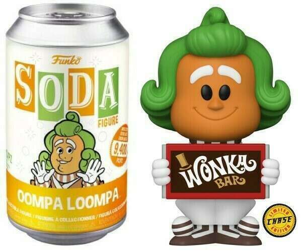 Funko Vinyl Soda Oompa Loompa with Wonka Bar Chase (Opened Can)