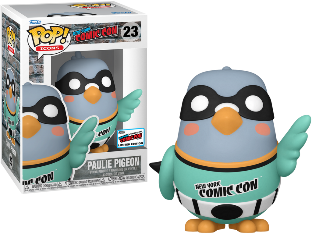 Funko Pop! Paulie Pigeon (Turquoise Shirt) NYCC (Official Sticker) Exclusive #23 