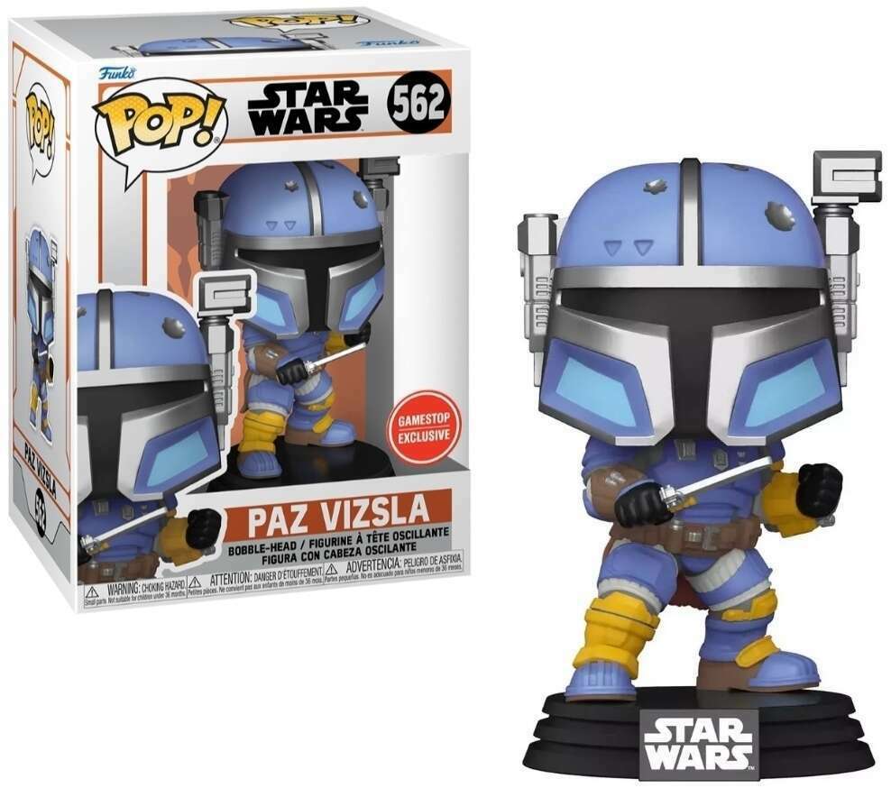 Funko Pop! Star Wars The Mandalorian Paz Vizsla with Wrench Exclusive #562