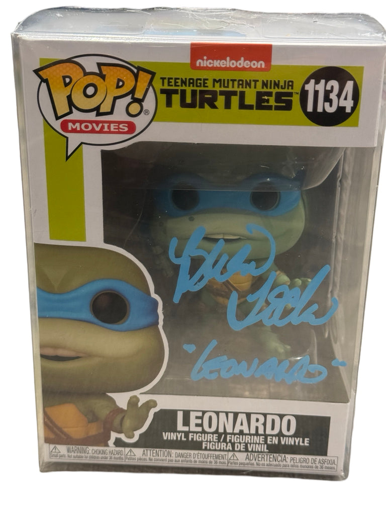 Brian Tochi Signed Autographed Leonardo Teenage Mutant Ninja Turtles (TMNT) Secret of the Ooze Funko Pop #1134 (JSA Certified) (Quotes and Colors May Vary)