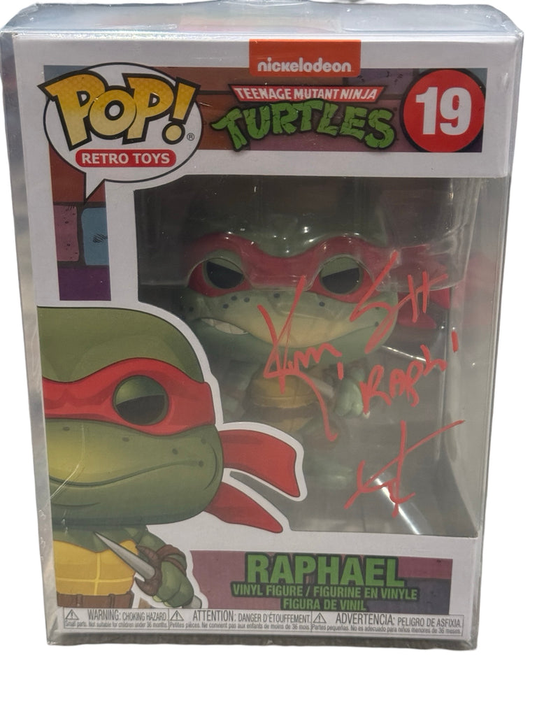 Kenn Scott Signed Autographed Raphael Teenage Mutant Ninja Turtles (TMNT) Funko Pop #19 (JSA Certified) (Quotes and Colors May Vary)