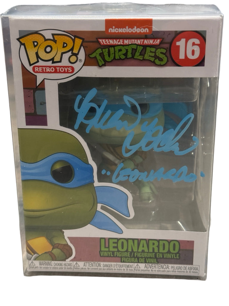 Brian Tochi Signed Autographed Leonardo Teenage Mutant Ninja Turtles (TMNT) Funko Pop #16 (JSA Certified) (Quotes and Colors May Vary)