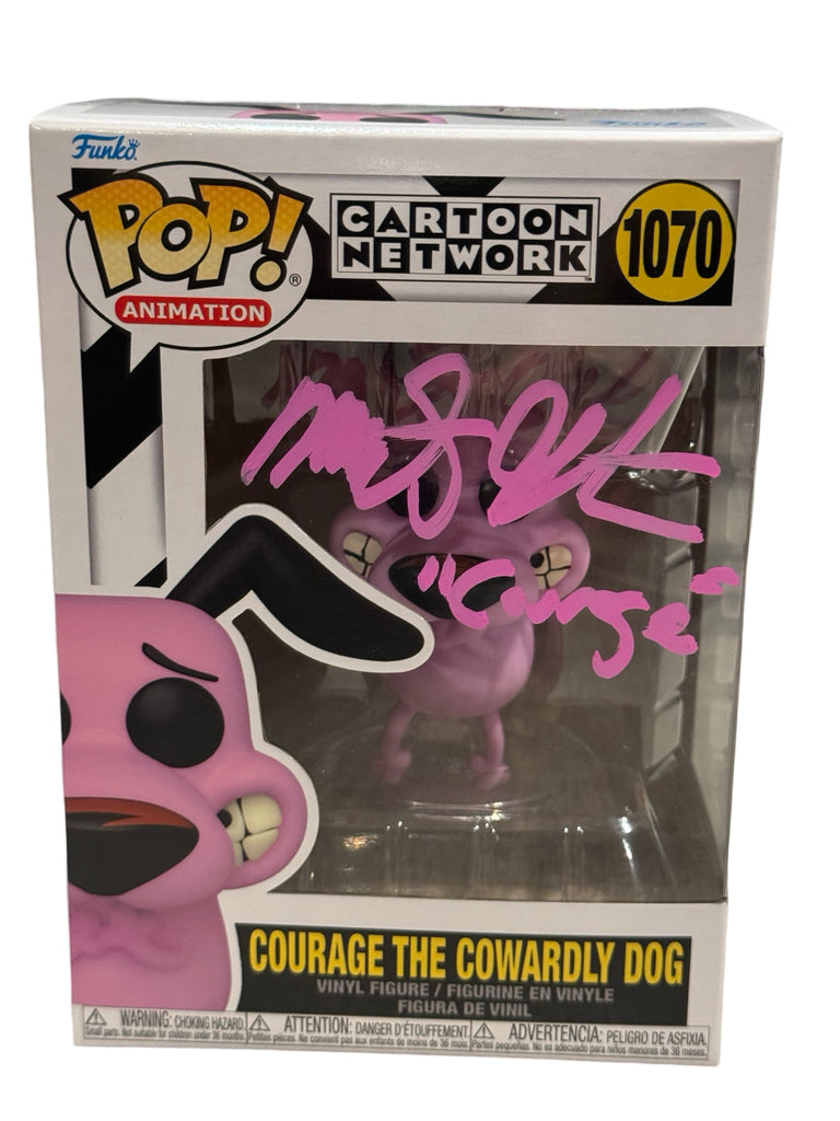 Courage the Cowardly Dog Signed Autographed by Marty Grabstein Funko Pop! #1070 (JSA Certified)