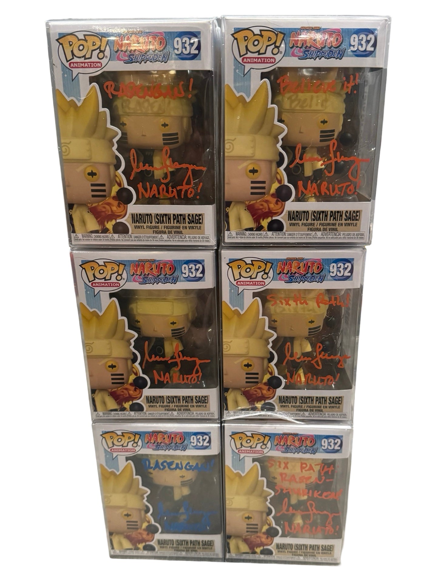 Naruto (Sixth Page Sage) (#932) Funko Pop GITD Signed outlet - 7BAP - 145 PC