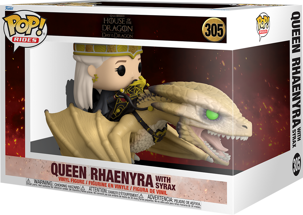 Funko Pop! Ride House of the Dragon Day of the Dragon Queen Rhaenyra with Syrax #305