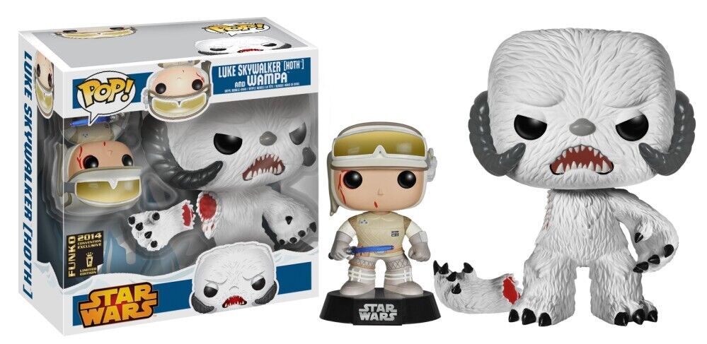 Funko Pop! Star Wars Luke Skywalker Hoth and Wampa Exclusive *Box Damage*