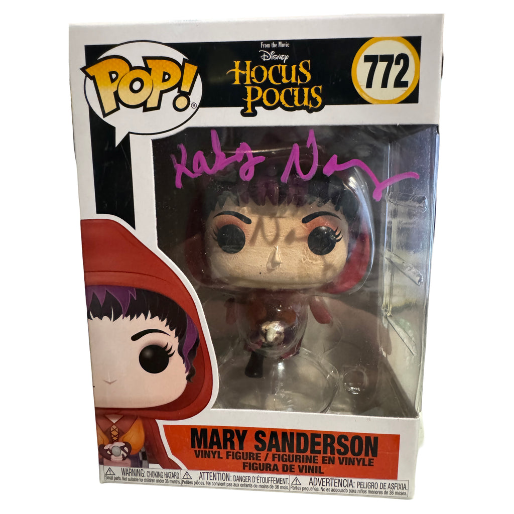 Funko Pop! Hocus Pocus Mary Sanderson Flying on Broom Signed Autographed By Kathy Najimy #772 (JSA Certified)